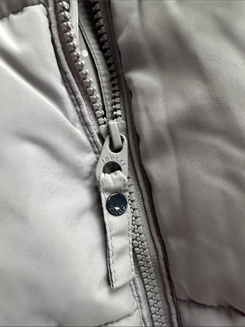 Joules Oversized Hooded Quilted Puffer Coat in Lavender Size US 16 - Picture 8 of 12